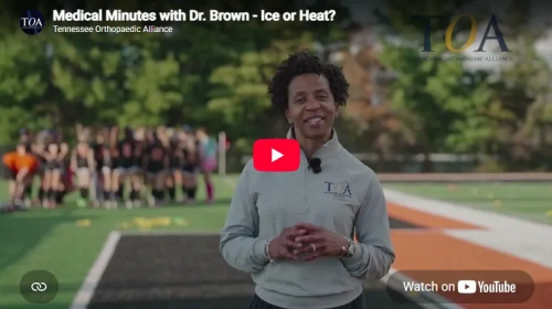 YouTube Thumbnail Image of Dr. Brown's Medical Minute Ice or Heat Video
