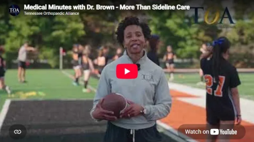 YouTube Thumbnail Image of Dr. Brown's Medical Minute Sideline Care Video