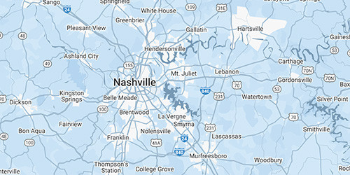 Map of Nasheville