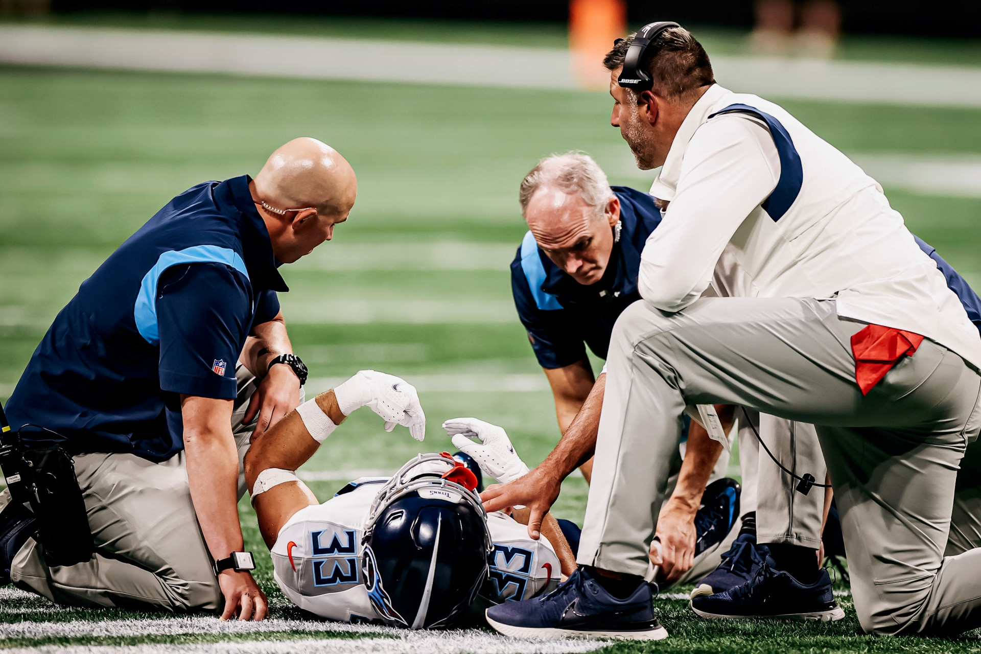 Football on-field care