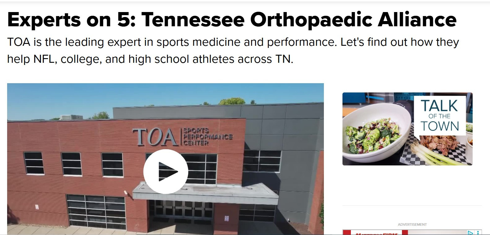 Experts on 5: Talk of the Town